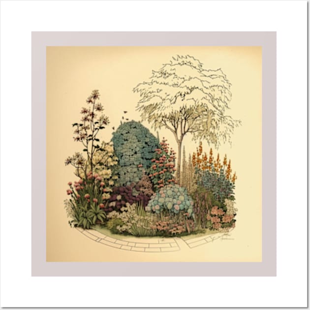 Beautiful Wildflowers garden Wall Art by teehood